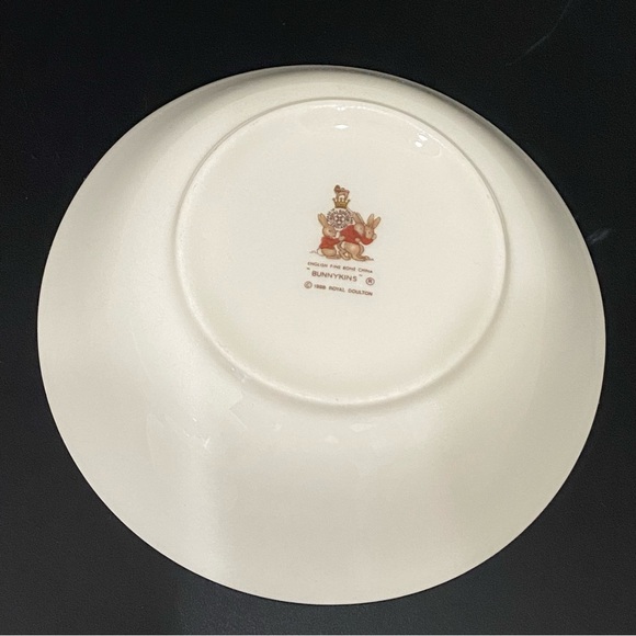 Vintage 1936 ROYAL DOULTON England “Bunnykins” English Fine Bone China 4pc Set - Picture 9 of 16